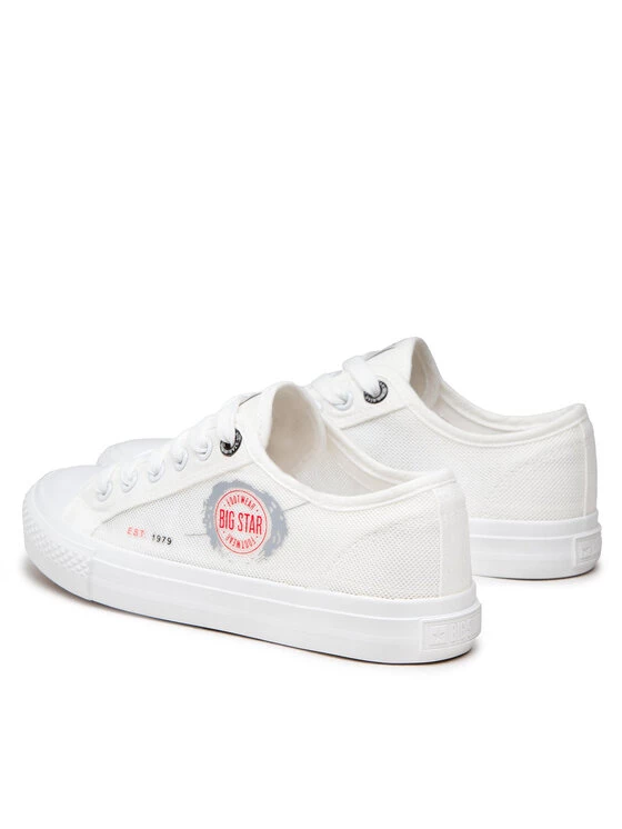 Big Star Shoes Γυναίκες Κλειστά Παπούτσια Sneakers JJ274A253 Λευκό Λευκό 3 Big Star Shoes Γυναίκες Κλειστά Παπούτσια Sneakers JJ274A253 Λευκό Λευκό - Image 3