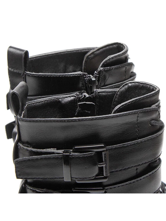 Big Star Shoes Γυναίκες Biker Μποτάκια Ορειβατικά παπούτσια KK274506 Μαύρο Μαύρο 5 Big Star Shoes Γυναίκες Biker Μποτάκια Ορειβατικά παπούτσια KK274506 Μαύρο Μαύρο - Image 5