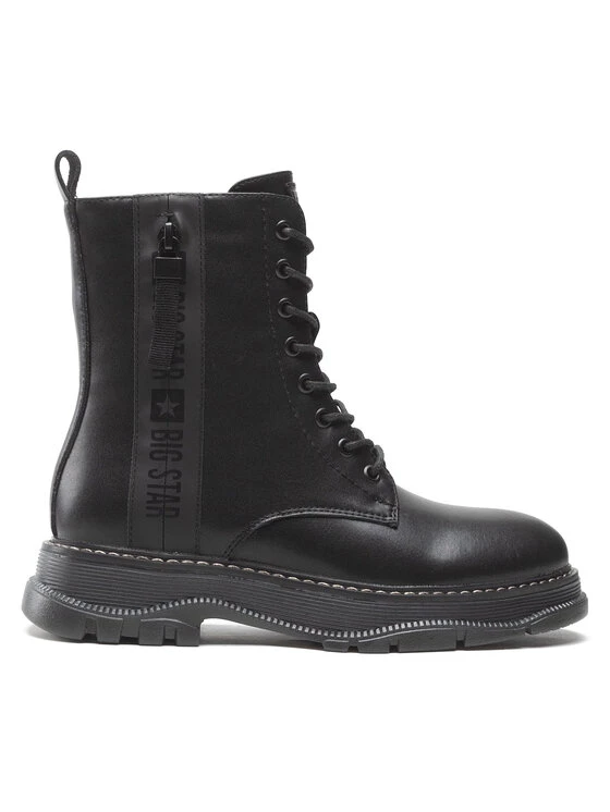 Big Star Shoes Γυναίκες Biker Μποτάκια Μποτάκια KK274490 Μαύρο Μαύρο 2 Big Star Shoes Γυναίκες Biker Μποτάκια Μποτάκια KK274490 Μαύρο Μαύρο - Image 2