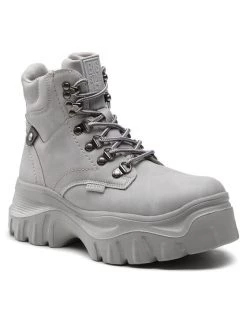 Big Star Shoes Γυναίκες Biker Μποτάκια Ορειβατικά παπούτσια KK274367 Γκρι Γκρι
