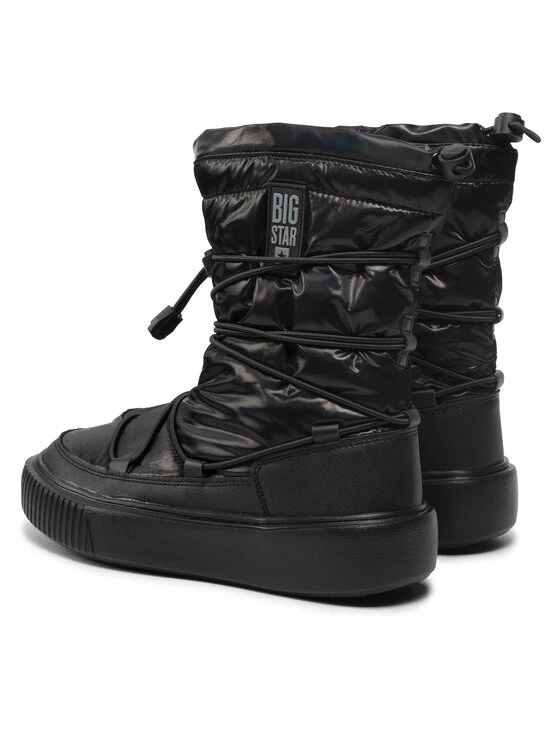 Big Star Shoes Γυναίκες Μπότες Χιονιού KK274193 906 Μαύρο Μαύρο 3 Big Star Shoes Γυναίκες Μπότες Χιονιού KK274193 906 Μαύρο Μαύρο - Image 3