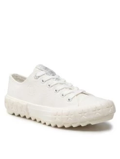 Big Star Shoes Γυναίκες Κλειστά Παπούτσια Πάνινα παπούτσια JJ274509 Λευκό Λευκό