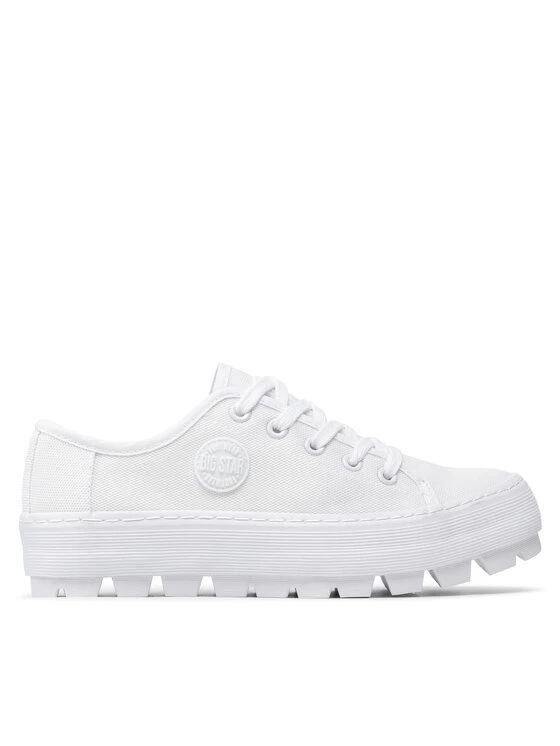 Big Star Shoes Γυναίκες Κλειστά Παπούτσια Πάνινα παπούτσια JJ274488 Λευκό Λευκό 2 Big Star Shoes Γυναίκες Κλειστά Παπούτσια Πάνινα παπούτσια JJ274488 Λευκό Λευκό - Image 2