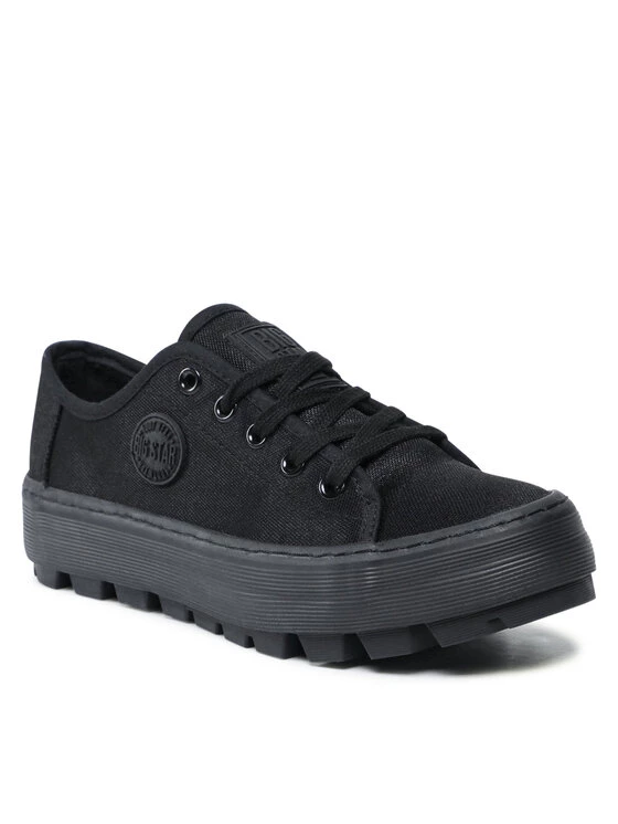 Big Star Shoes Γυναίκες Κλειστά Παπούτσια Πάνινα παπούτσια JJ274489 Μαύρο Μαύρο 1 Big Star Shoes Γυναίκες Κλειστά Παπούτσια Πάνινα παπούτσια JJ274489 Μαύρο Μαύρο