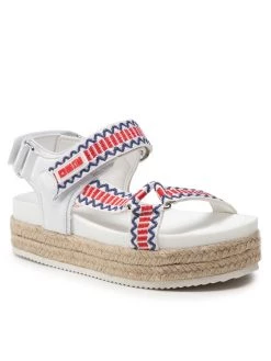 Big Star Shoes Γυναίκες Σανδάλια Εσπαντρίγιες JJ274941 Λευκό Λευκό