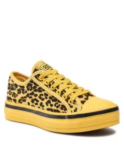 Big Star Shoes Γυναίκες Κλειστά Παπούτσια Sneakers JJ274616 Κίτρινο Κίτρινο