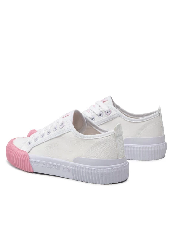 Big Star Shoes Γυναίκες Κλειστά Παπούτσια Πάνινα παπούτσια JJ274111 Λευκό Λευκό 3 Big Star Shoes Γυναίκες Κλειστά Παπούτσια Πάνινα παπούτσια JJ274111 Λευκό Λευκό - Image 3